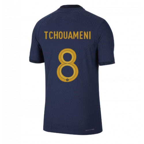 France Aurelien Tchouameni #8 Replica Home Shirt World Cup 2022 Short Sleeve
